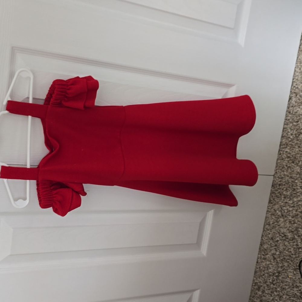 Girl's Red Christmas Dress by Lavender Size 7